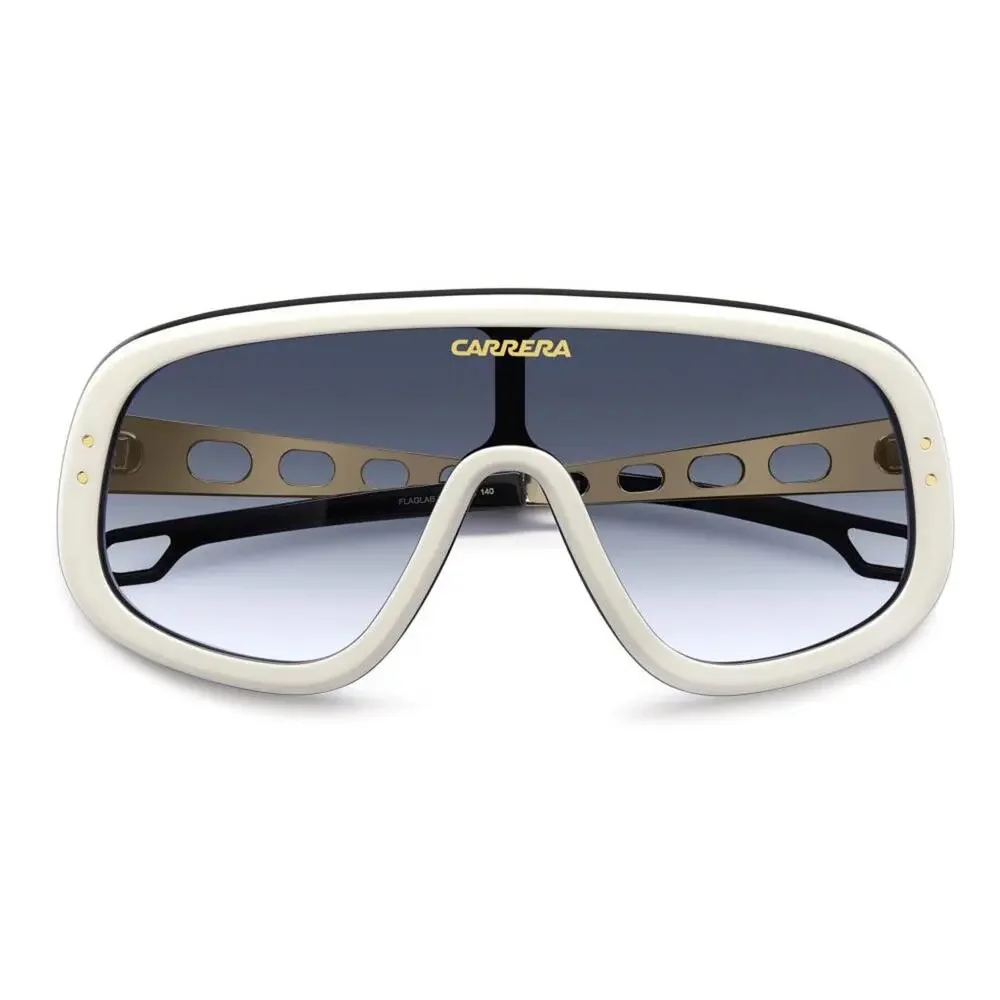 Carrera Flaglab 17 Oversized Mask Sunglasses in White